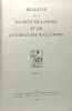 Bulletin de la société de langue et de littérature wallonnes - TOME 71 --- lexique namurois classement idéologique d'après le dialecte d'Annevoie ...