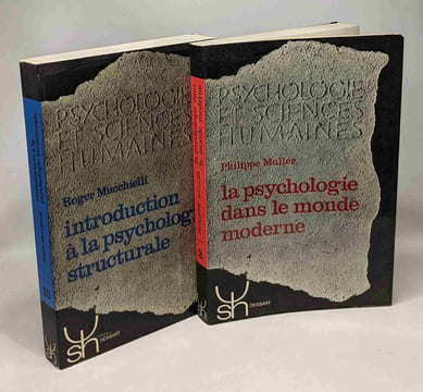 La psychologie dans le monde moderne + introduction à la psychologie structurale --- 2 livres. Muller Philippe Mucchielli Roger