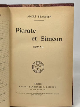 Picrate et Siméon. Beaunier André