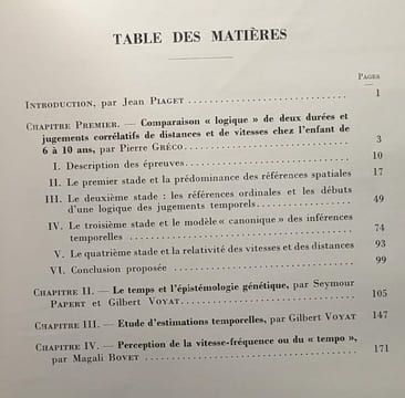 Perception et notion du temps - études d'épistémologie génétique XXI - bibliothèque scientifique internationale. Bovet Gréco Papert Voyat