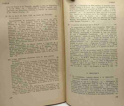 Histoire de la démocratie chrétienne - France Belgique Italie. Vaussard Maurice