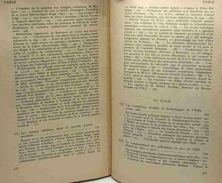 Histoire de la démocratie chrétienne - France Belgique Italie. Vaussard Maurice