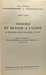 Concile et retour à l'unité se rénover pour susciter l'unité - Unam Sanctam n°36