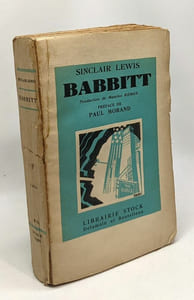 Babbit - traduction de Maurice Rémon - préface de Paul Morand