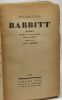 Babbit - traduction de Maurice Rémon - préface de Paul Morand. Lewis Sinclair