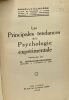 Les principales tendances de la psychologie expérimentale - préface de N. Braunshausen. Arnould Clausse