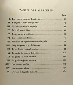 Les sources renouvelées de la vie. Dr. Serge Voronoff