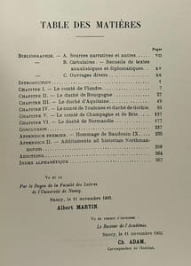Fidèles ou vassaux? essai sur la nature du lien qui unissait les grands Vassaux à la Royauté depuis le milieu du IXe jusqu'à la fin du XIIe siècle