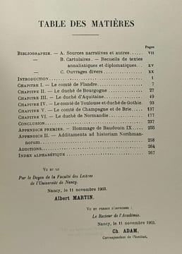 Fidèles ou vassaux? essai sur la nature du lien qui unissait les grands Vassaux à la Royauté depuis le milieu du IXe jusqu'à la fin du XIIe siècle. ...