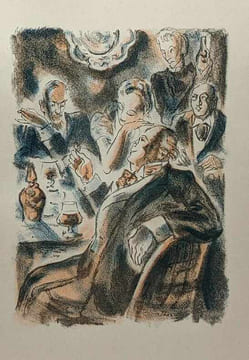 Week-end au manoir - 16 lithographies en couleurs de Jacques Lechantre. Royer Louis-Charles