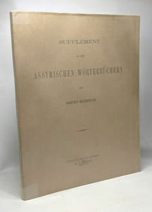 Supplement zu den Assyrischen wörterbüchern