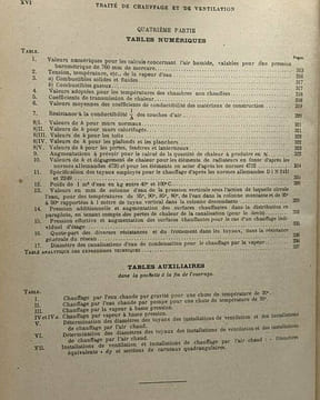 Traité théorique et pratique de chauffage et de ventilation ( + tables auxiliaires) - guide pour le calcul et l'établissement des projets et ...