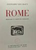 Rome - traduction et adaptation française - TOME I - L'Art à Rome. Léonard Von Matt Dieter Von Balthazar