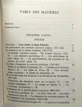 Presse radio et télévision en Grande-Bretagne - collection U2. Appia H. Cassen B