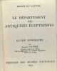 Le département des antiquités égyptiennes - guide sommaire. Vanier Jacques