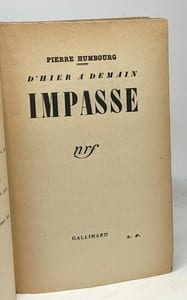 D'hier à demain impasse