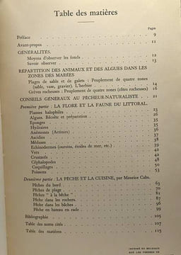 Le bord de la mer - plantes - algues - animaux- coll. la clef de la nature. Mauric Cabs
