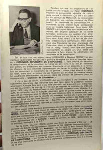 Kissinger Diplomate de l'Impossible