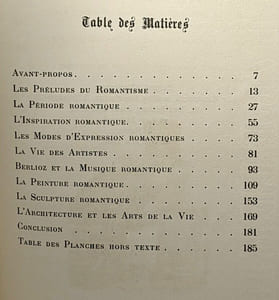 L'art et les artistes romantiques
