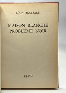 Maison blanche problème noir