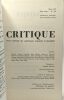 Critique Mars 1976 n)346 - la psychanalyse vue du dehors (II). Collectif