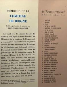Mémoires de la comtesse de Boigne née d'Osmond - TOME II - de 1820 à 1848