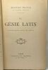 Le génie latin / nouvelle edition revue par l'auteur. Anatole France