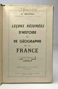 Leçons résumées d'histoire et géographie de la France - Cours moyen (47 leçons)