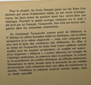 Le modèle défiguré - l'Amérique de Tocueville à Carter