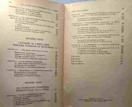 Les conséquences économiques de la guerre 1939-1946. Chardonnet Jean