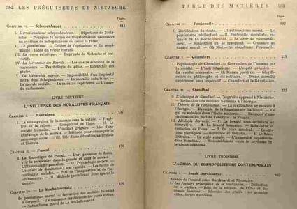 Les précurseurs de Nietzche - TOME I - Nietzche sa vie et sa pensée --- 2e édition