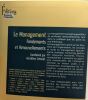 Le Management. Fondements et renouvellements. Schmidt Geraldine