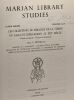 Marian library studies - a new series volume 15-16 --- les collections de miracles de la vierge en Gallo et Ibéro-roman au XIIIe siècle. Paule V. ...