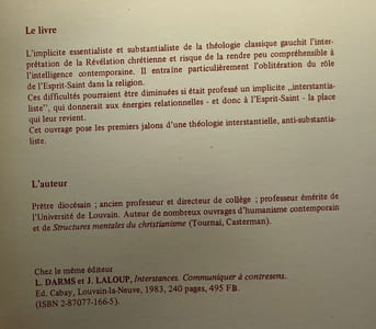 Le christianisme dans l'autre sens par l'interstance (French Edition)