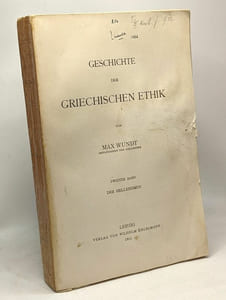 Geschichte der griechischen ethik - zweiter band der hellenismus