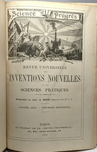 Revue universelle des inventions nouvelles et des sciences pratiques - année 1895 premier et deuxième semestre en 2 volumes - 8e année -science et progrès