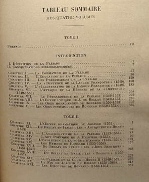 Histoire de la pléïade - TOME UN à QUATRE. Chamard Henri