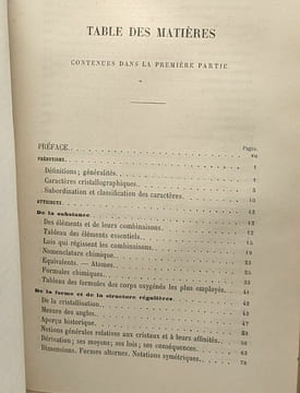 Cours de minéralogie (histoire naturelle) - 2e édition Première et Deuxième partie compilées en un volume. A. Leymerie
