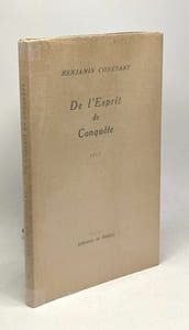De l'Esprit de Conquête 1813