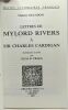 Lettres de Mylord Rivers à Sir Charles Cardigan - introduction et notes par Olga B. Cragg. Riccoboni Madame