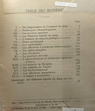 Hématologie clinique - 41 figures 1 hors texte. A. Bécart