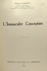 L'immaculée conception