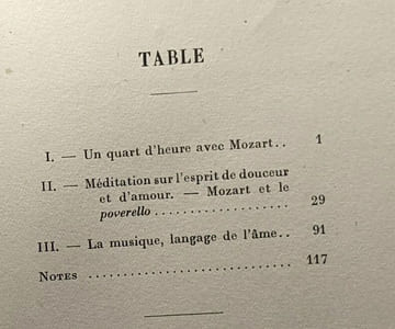La lumière de Mozart - exemplaire numéroté 14 sur papier Alfa