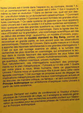 Univers: Les théories de la cosmologie contemporaine. Jacques Demaret