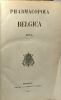Pharmacopoea Belgia nova - (livre divisé en 2: texte en latin puis version française). Collectif