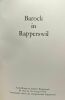 Barock in Rapperswil --- ausstellung im Schloss Rapperswil 24.Mai bis 24. August 1975 - Veranstaltet durch die Ortsgemeinde Rapperswil. Collectif