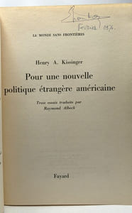 Pour une nouvelle politique étrangère américaine - coll. le monde sans frontières