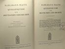 Quellenkunde der deutschen geschichte - 9. Auflage. Hermann Haering Dahlmann-Waitz