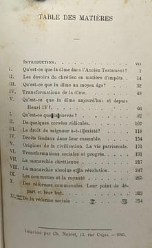 La dime la corvée et le joug. Buet Charles