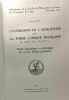 L'expression de l'affectivité dans la poésie lyrique française du moyen âge (XIIe-XIIIe S.) - étude sémantique et stylistique du réseau lexical ...